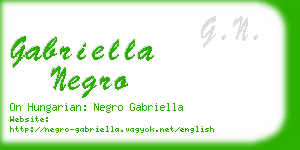 gabriella negro business card